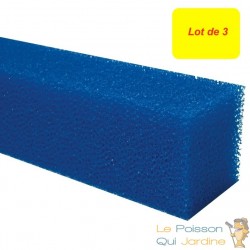 3 Mousses de Filtration Bassin 100 x 10 x 10 cm Maille Large