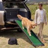 Rampe Pliable Chien Voiture 155 x 40 cm Gazon Synthétique Antidérapant 75kg