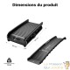 Rampe d'Accès Pliable pour Chien Voiture 156 x 40 cm Plastique Antidérapant 75kg