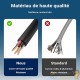 Kit Feux Arrière pour Remorque 5 Fonctions 12V Câble 5m Fiche 13 Broches