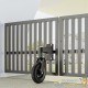 Roulette de Portail Pivotante 360° Diamètre 200 mm Charge 275 kg Acier et Caoutchouc