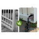 Lot de 2 Roulettes de Portail Pivotantes 360° Diamètre 200 mm Charge 275 kg