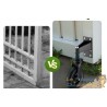 Lot de 2 Roulettes de Portail Pivotantes 360° Diamètre 200 mm Charge 275 kg