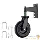 Lot de 2 Roulettes de Portail Pivotantes 360° Diamètre 200 mm Charge 275 kg
