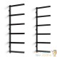 Étagère Murale Charge Lourde 6 Niveaux Rack Cantilever Bois et Tubes 300 kg