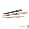 Étagère Murale Charge Lourde 3 Niveaux Rack Cantilever Bois et Tubes 150 kg