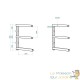 Étagère Murale Charge Lourde 3 Niveaux Rack Cantilever Bois et Tubes 150 kg