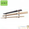 Étagère Murale Charge Lourde 3 Niveaux Rack Cantilever Bois et Tubes 150 kg