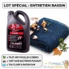 Lot Entretien Bassin : Filet de Protection 3x4m + Réducteur de Boue 2500ml