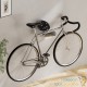 Support Mural Vélo Blanc Design Charge Max 25 kg avec Sangle de Maintien