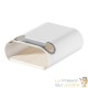 2 Supports Muraux Vélo Blanc Design Charge Max 25 kg avec Sangle de Maintien