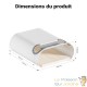 2 Supports Muraux Vélo Blanc Design Charge Max 25 kg avec Sangle de Maintien