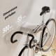 2 Supports Muraux Vélo Blanc Design Charge Max 25 kg avec Sangle de Maintien