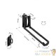 Range-Vélo Mural Pivotant et Télescopique Acier Charge Max 35 kg VAE & VTT