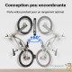 Lot de 2 : Range-Vélo Mural Rabattable Pivotant Charge Max 35 kg pour VTT & VAE