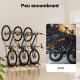 Range-Vélo Vertical de Sol Autoporteur 24-29 pouces Charge 30 kg Sans Perçage