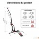 Lot de 3 : Range-Vélo Vertical de Sol Autoporteur 24-29 pouces Charge 30 kg Sans Perçage