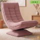 Lot de 2 Fauteuils Relax Pivotants 360° Rose Foncé Velours Côtelé Dossiers Réglables Pliables