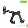 Lot de 3 Range-Vélos Muraux Orientables Charge 75 kg (3x25 kg) Supports Acier avec Sangling