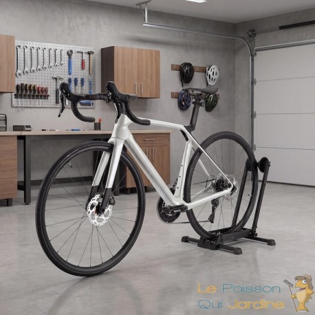 Support Vélo Autoportant Pliable par Roue Arrière 450x365x540 mm Charge Max 35 kg