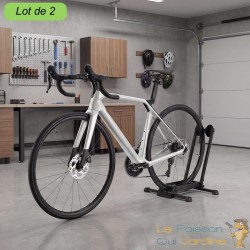Lot de 2 Supports Vélos Autoporteurs Pliables par Roue Arrière 450x365x540 mm Charge 70 kg (2x35 kg)