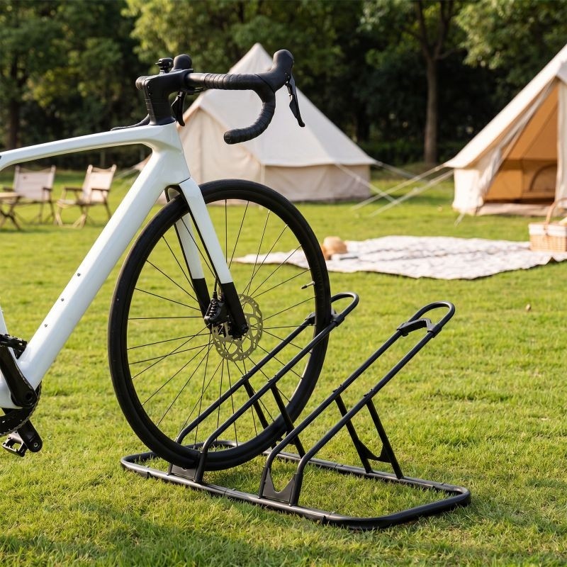 Râtelier Vélo Double Modulaire Au Sol 850x370x420 mm pour Roues 12 à 29 Pouces Acier SPCC