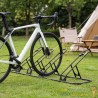 Râtelier Vélo Au Sol Modulaire 4 Places 1600x370x420 mm pour Roues 12 à 29 Pouces Acier SPCC