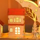Lot de 2 : Arche de Noël, lumineuse 8 LED, decor de Noël pour table, appui de fenêtre