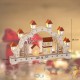Lot de 2 : Arche de Noël, lumineuse 8 LED, decor de Noël pour table, appui de fenêtre