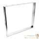Pied de Table en Acier Inoxydable V2A 800x80x730 mm Capacité 200 kg Patins en Feutre Piètement Bureau
