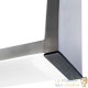 Pied de Table en Acier Inoxydable V2A 800x80x730 mm Capacité 200 kg Patins en Feutre Piètement Bureau