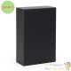 Multiprise de Jardin Quadruple 4 Prises 147x70x230 mm Forme Carrée Acier Inox Noir IP44