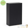Lot de 2 Multiprises de Jardin Quadruples 4 Prises 147x70x230 mm Acier Inox Noir IP44