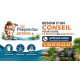 Multiprise de Jardin Quadruple 4 Prises 194x194x295 mm Colonne Granit PP Câble 1.5 m IP44