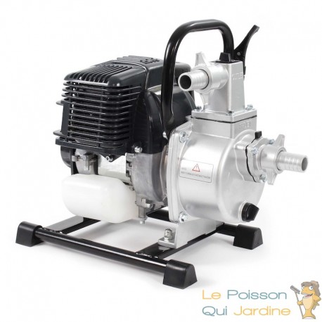 Motopompe Thermique à Essence 1 kW 8000 l/h Refoulement 30 m Raccord 25 mm Pompe à Eau Jardin