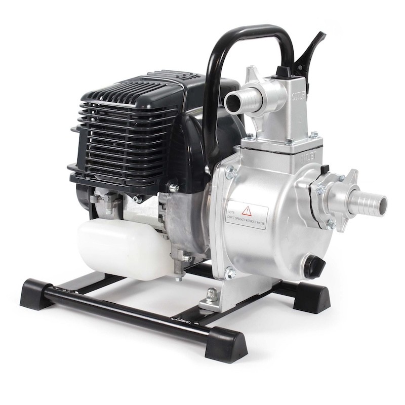 Motopompe Thermique à Essence 1 kW 8000 l/h Refoulement 30 m Raccord 25 mm Pompe à Eau Jardin
