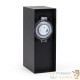 Borne Multiprise de Jardin 2 Prises avec Minuterie 147x83x230 mm Forme Carrée Acier Inox Noir IP44