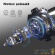 Pompe d'Arrosage de Jardin Électrique 1200W Refoulement 48 m Profondeur 8 m Corps Inox avec Préfiltre
