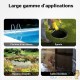 Pompe d'Arrosage de Jardin Électrique 1200W Refoulement 48 m Profondeur 8 m Corps Inox avec Préfiltre