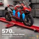 Chariot de Manœuvre Moto Roulant Charge Max 570 kg Aide au Rangement Garage et Atelier