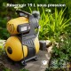 Station d'Eau Domestique 1000W 3500 l/h Refoulement 44 m Aspiration 8 m Réservoir Fer 19 l