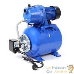 Station d'Eau Domestique 600W 2800 l/h Refoulement 32 m avec Pressostat Manomètre & Poignée