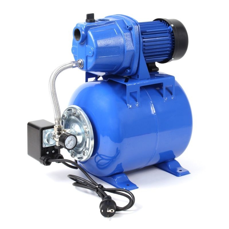 Station d'Eau Domestique 600W 2800 l/h Refoulement 32 m avec Pressostat Manomètre & Poignée